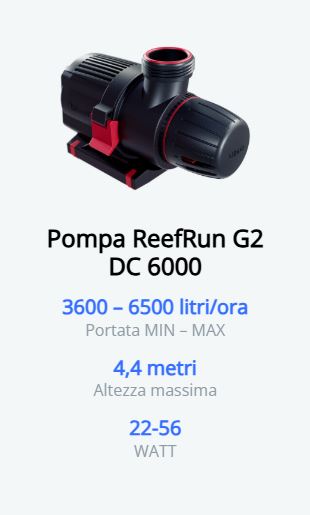 RED SEA POMPA REEFRUN 6000 DC without controller