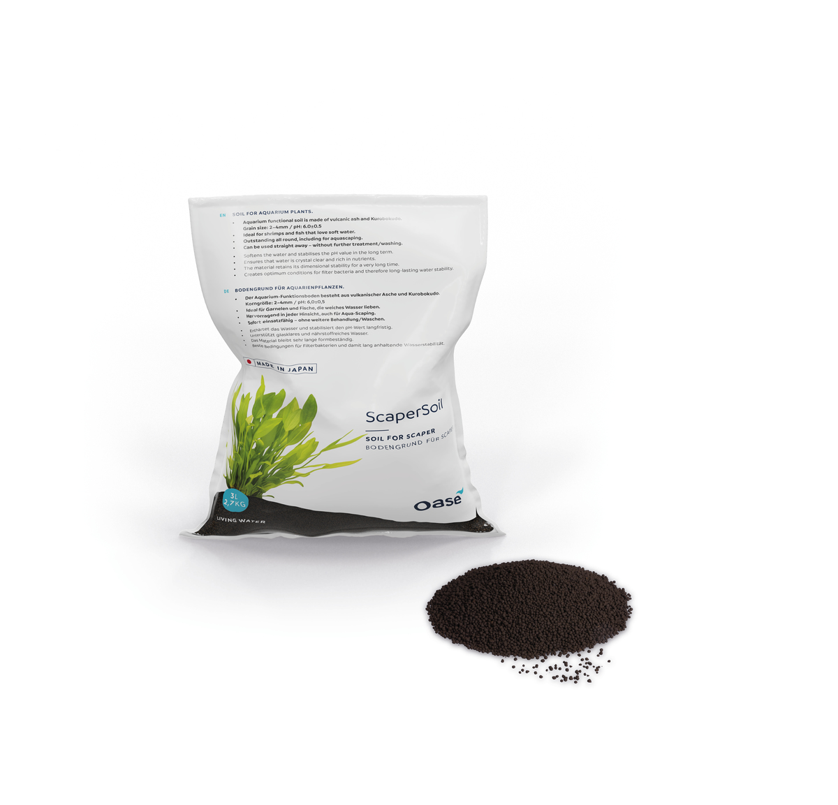 SCAPERLINE SOIL 3 Litri NERO OASE