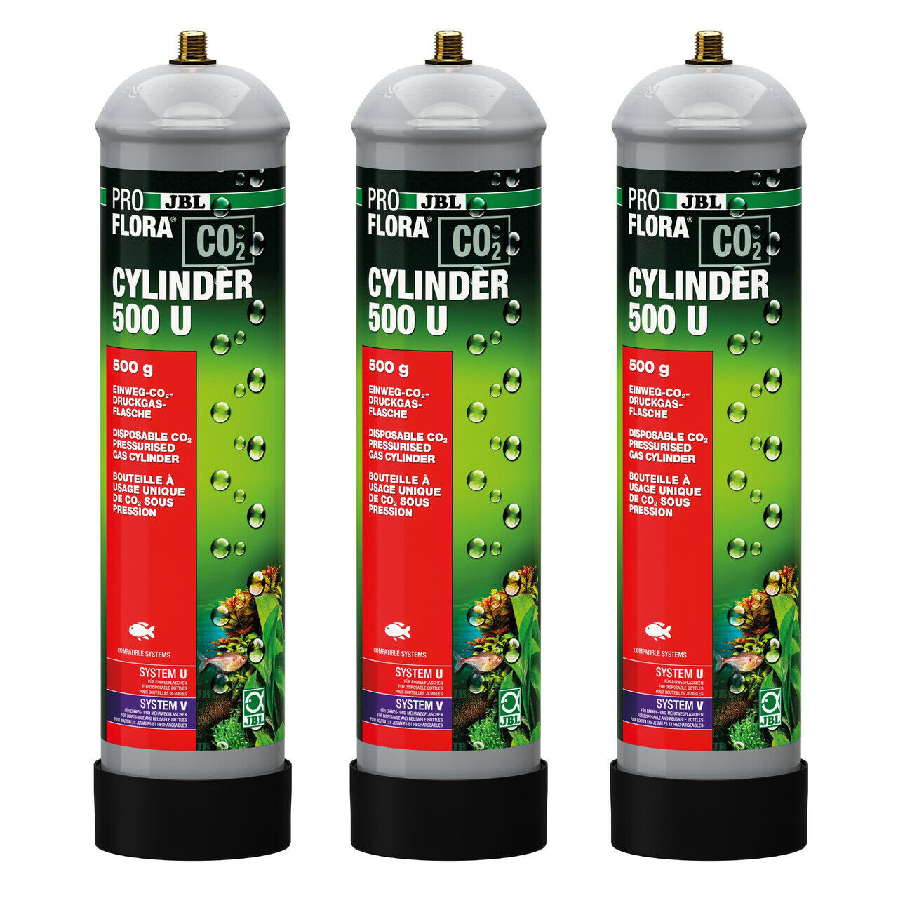 PROFLORA CO2 CYLINDER 500U X 3pz. JBL