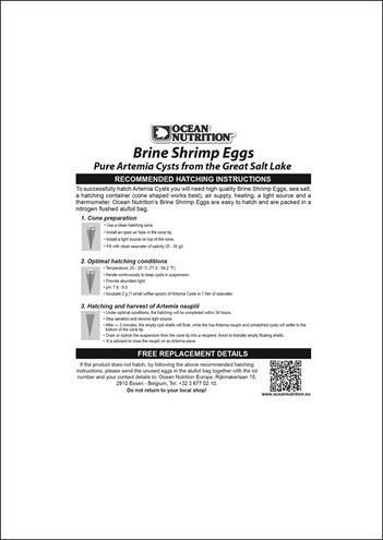 UOVA DI ARTEMIA  20g OCEAN NUTRITION
